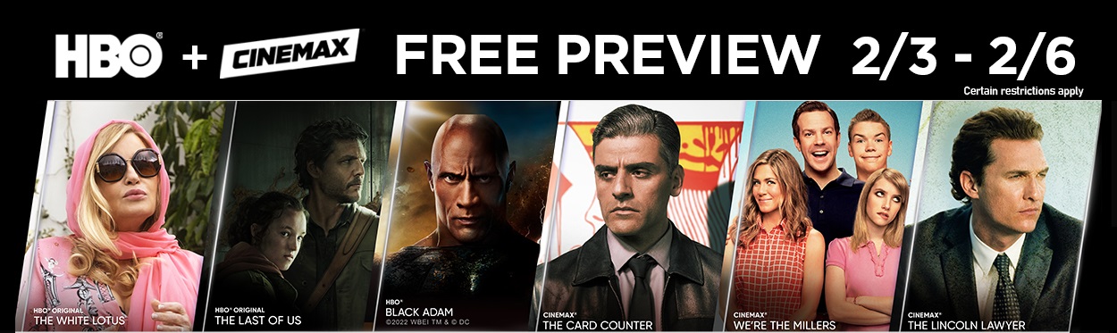 Banner: HBO/Cinemax Free Preview